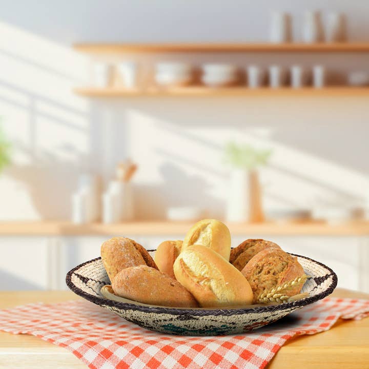 ArtisanalEmporiumLLC - Wholesale Wall Accent - 14" Handwoven Dancing Butterflies Bowl for Wall Basket Decor1