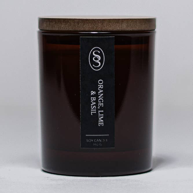 Vela Natural de Naranja, Lima y Albahaca - Refrescante para venta al por mayor de Snug Scent LTD