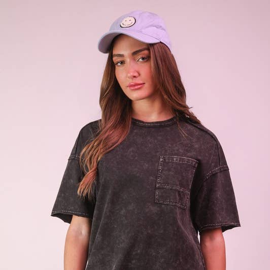 Mineral Washed Knit Oversized Shift Mini Dress for wholesale by New Trend On