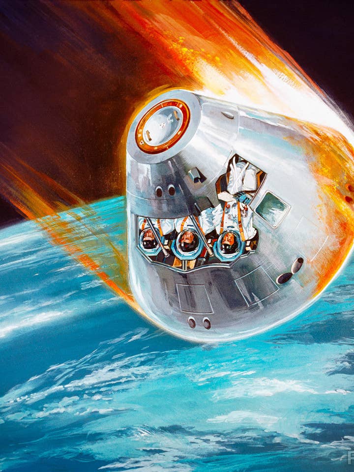 Ilustración del módulo de comando Apolo para venta al por mayor de Print Collection