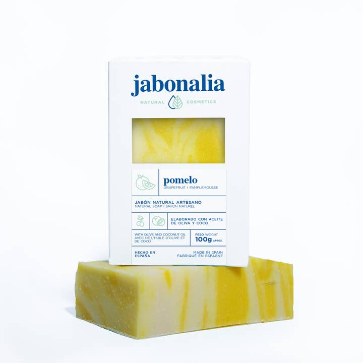 Handwerkliche Grapefruitseife für den Großhandel von Jabonalia Soap Shop