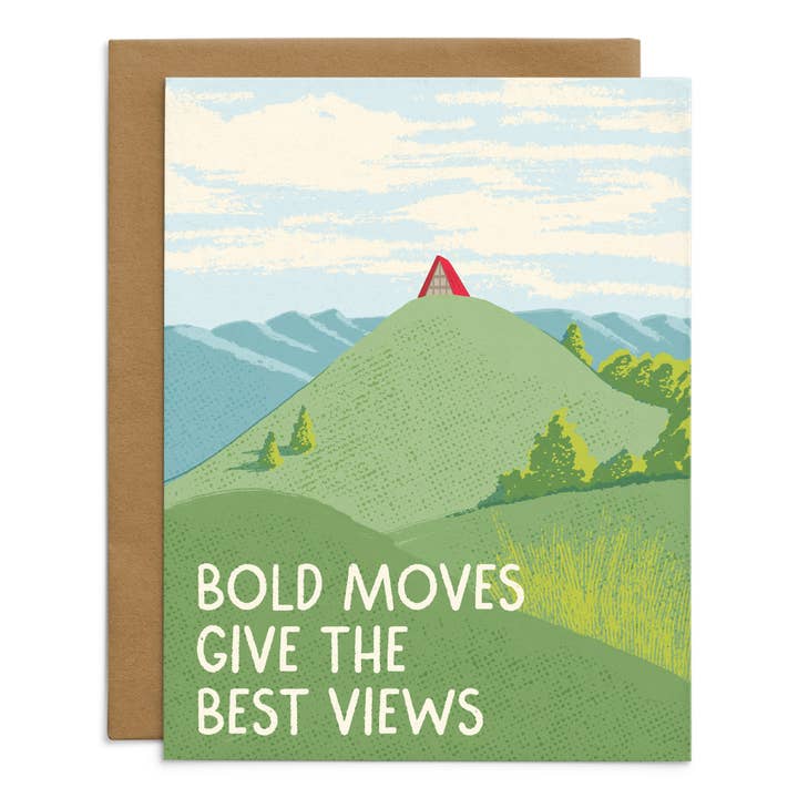 Las mejores vistas se logran con movimientos audaces tarjeta para venta al por mayor de Starfangled Press