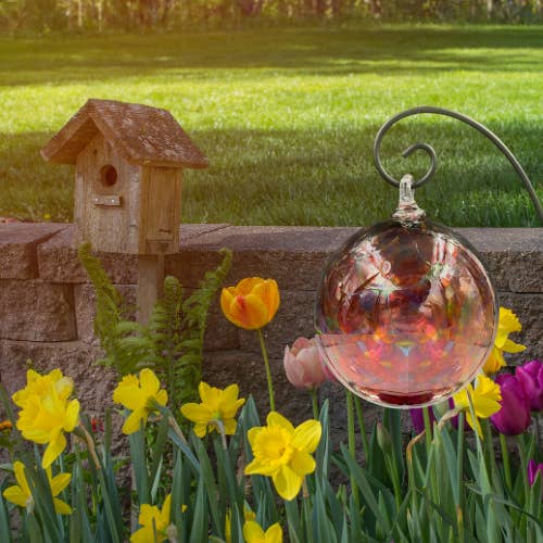 Boise Art Glass – wholesale Outdoor ornament/decor – Hanging Glass Garden Globe Ornament