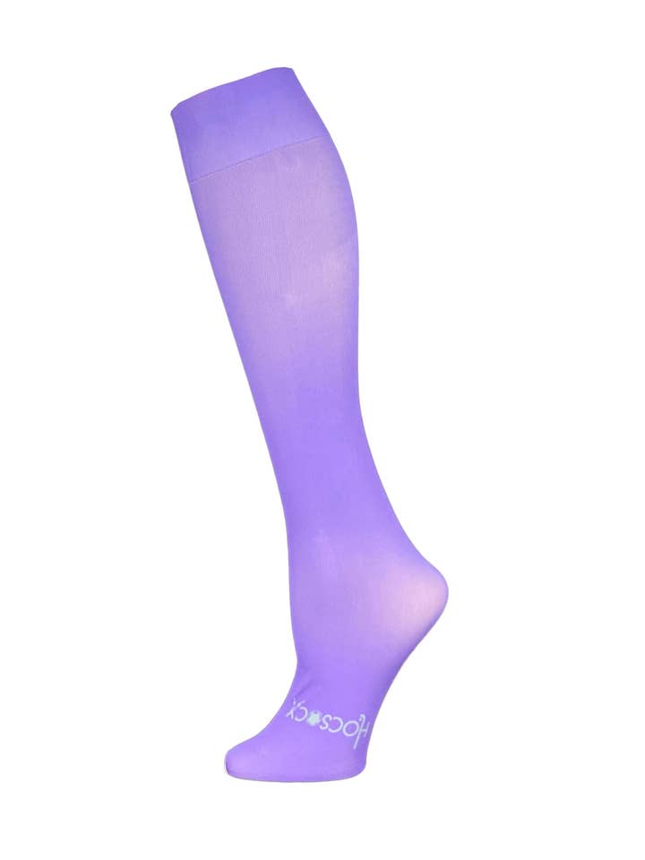 Solid Purple Athletic Socks for wholesale by Hocsocx, Inc.