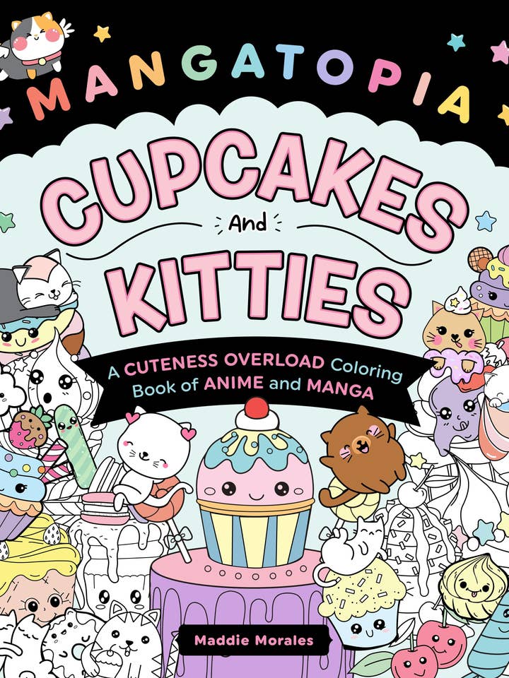 Mangatopia: Cupcakes & Kitties Anime Manga Coloring Book for wholesale by Macmillan Publishers