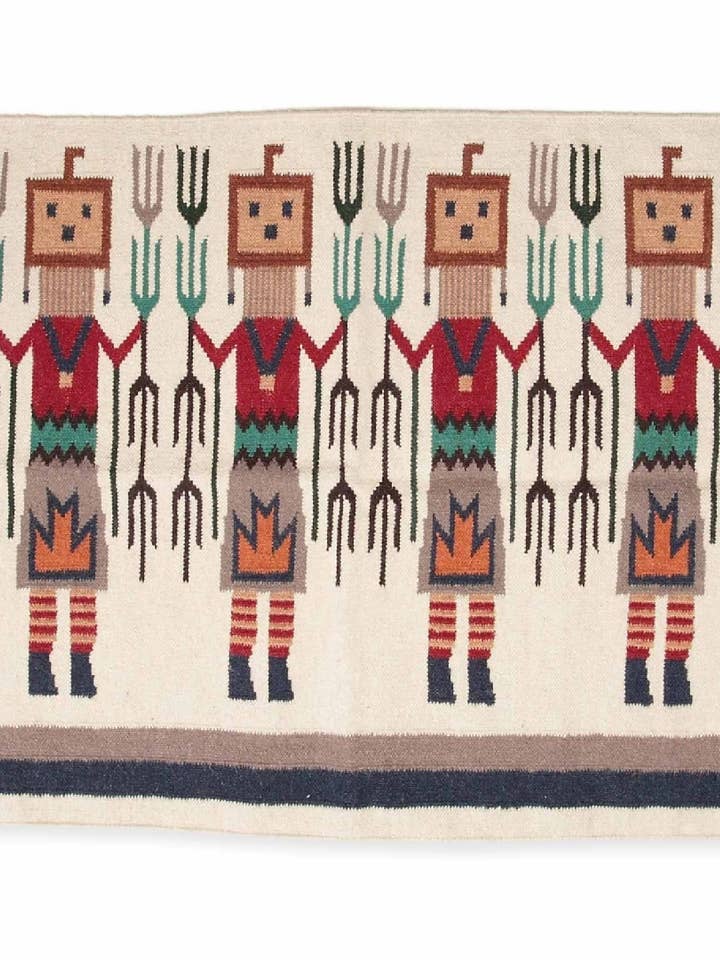 Crema de alfombra Intrincate Wool Yei para venta al por mayor de El Paso Saddleblanket