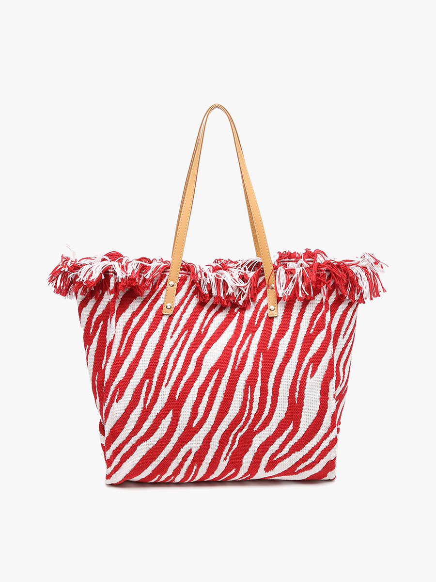 Jen & Co. - Wholesale Tote Bag - Women's - M2091 Madison Handwoven Fringe Tote11