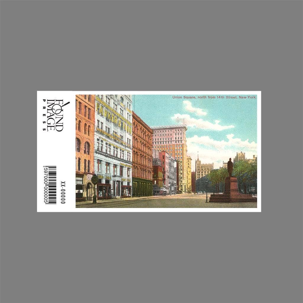 Found Image Press - Venta al por mayor Pegatina - Pegatina NY-394 Union Square, Ciudad de Nueva York1