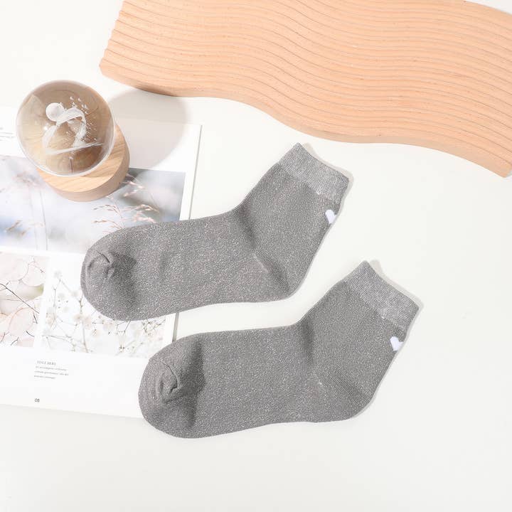 INES DELAURE - Wholesale Socks - Unisex - Heart socks, mid-high5