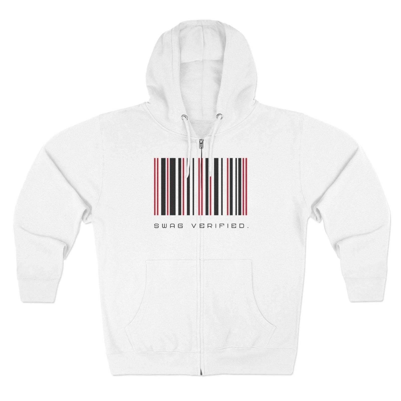 Ohhh So Swag - Wholesale Hoodie - Unisex - Swag Verified. Barcode Unisex Premium Full Zip Hoodie | US22