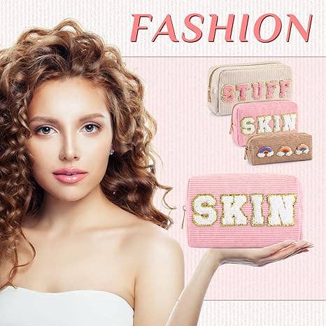 Crover - Wholesale Makeup/Cosmetic Bag - Corduroy Makeup Bag 6