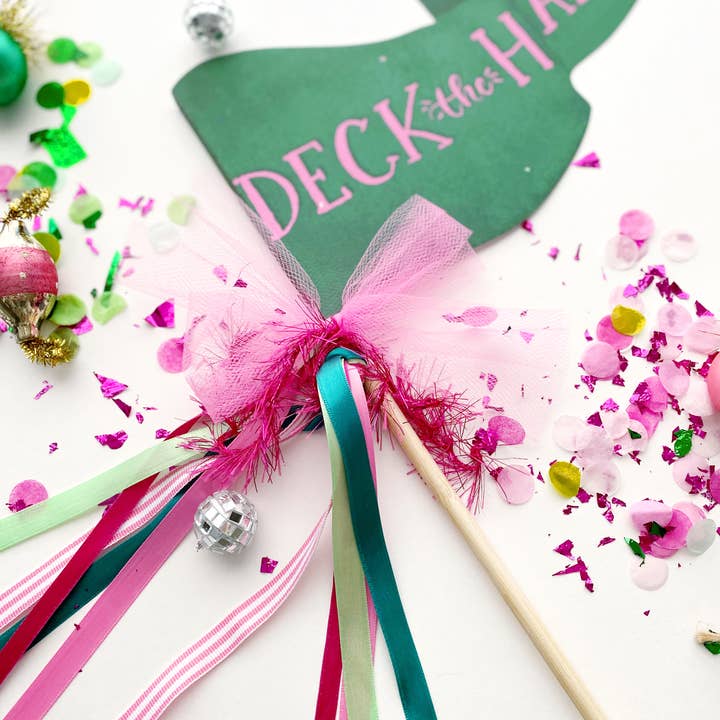 Cami Monet - Wholesale Party Sign/Banner - Deck the Halls Christmas Party Pennant2