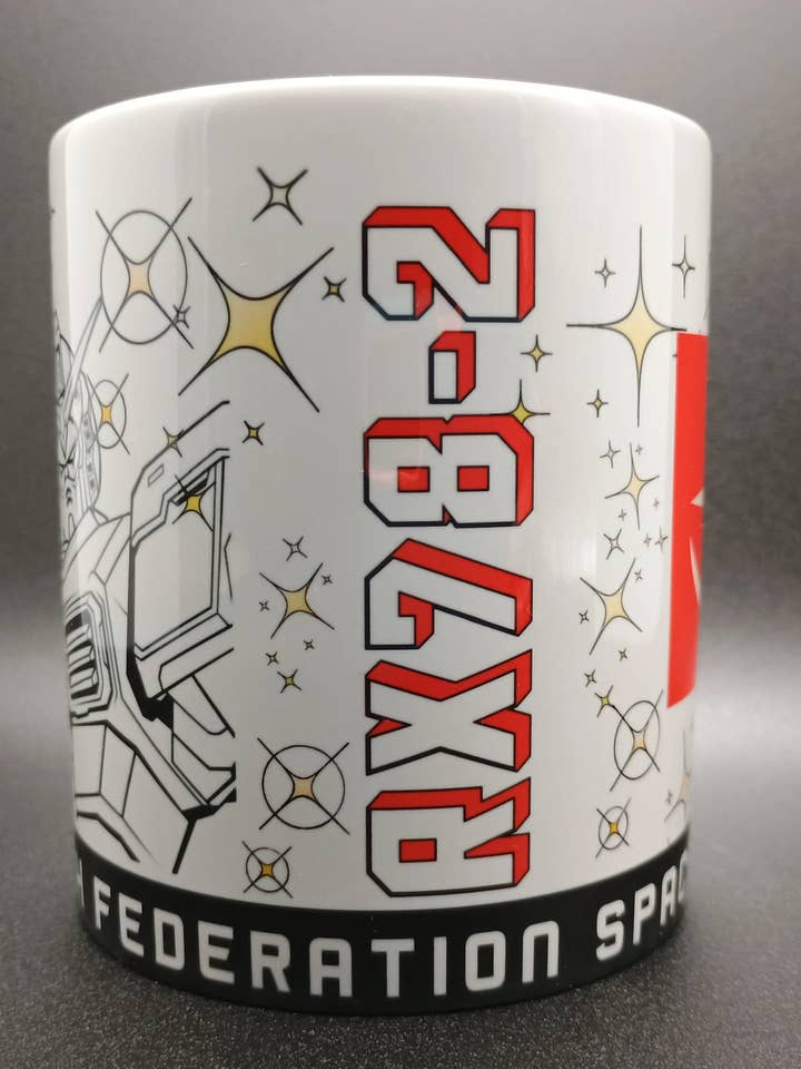 Gundam RX-78-2 Earth Federation Space Force Ceramic Mug for wholesale by American Taina Crafts
