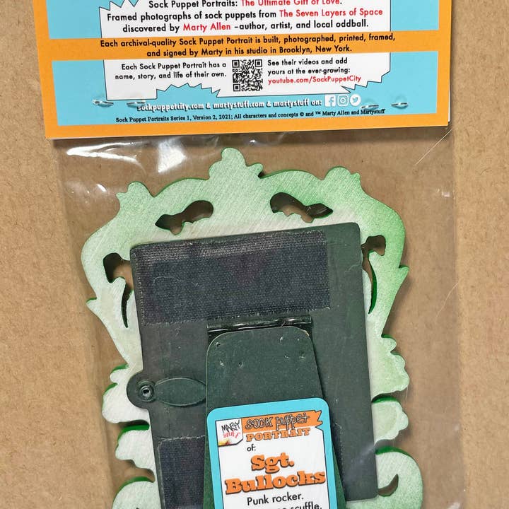 Sock Puppet City - Vendita all'ingrosso Stampa artistica - Sock Puppet Ritratto del sergente Bullocks2