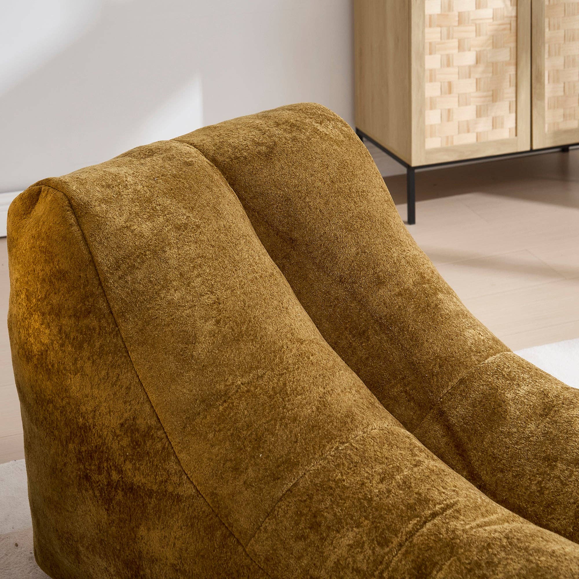 39F Inc. - Vente Chaises - Fauteuil Pouf Marron pour Adultes avec Garnissage en Éponge5