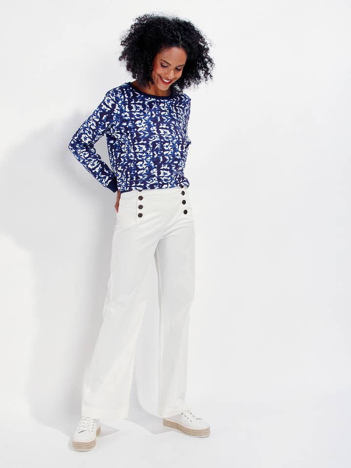 PANTALÓN ASLI MARFIL P22 para venta al por mayor de La Fiancee