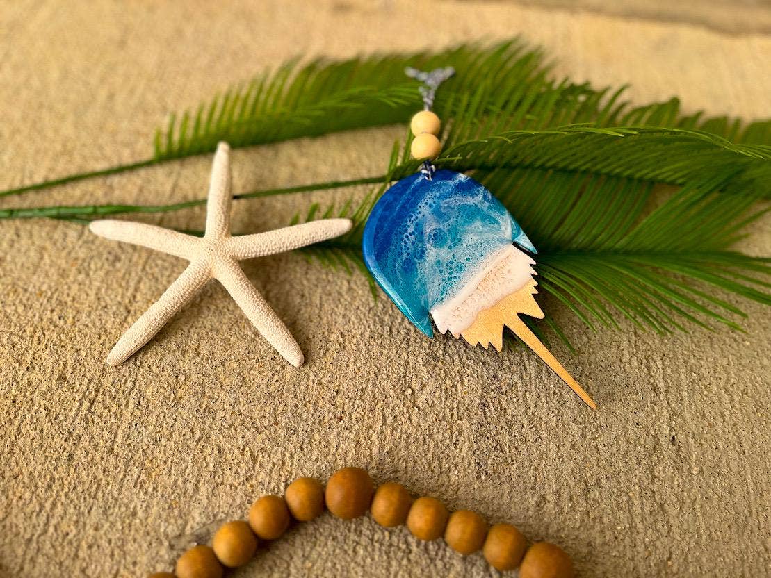 NMinnick Designs - Wholesale Ornament - Horseshoe Crab Ocean Resin Ornament9
