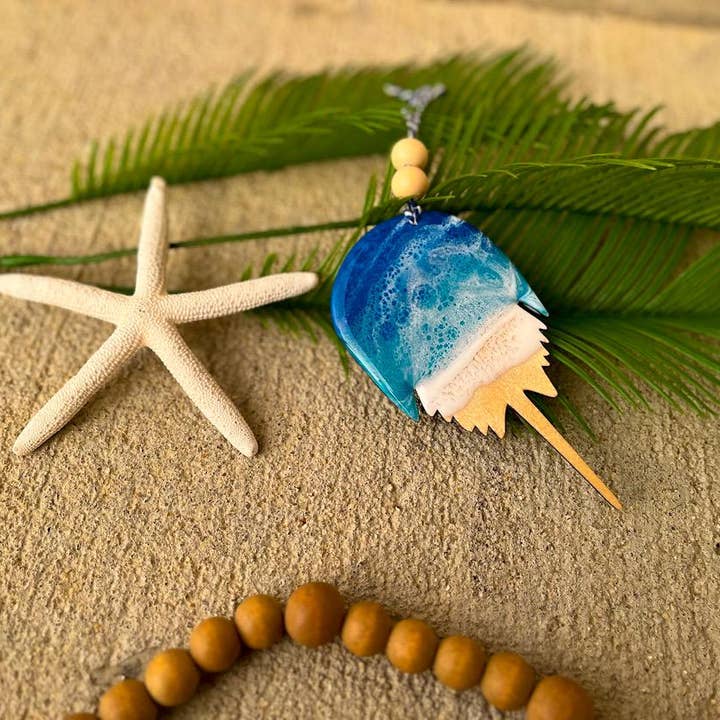 NMinnick Designs - Wholesale Ornament - Horseshoe Crab Ocean Resin Ornament9