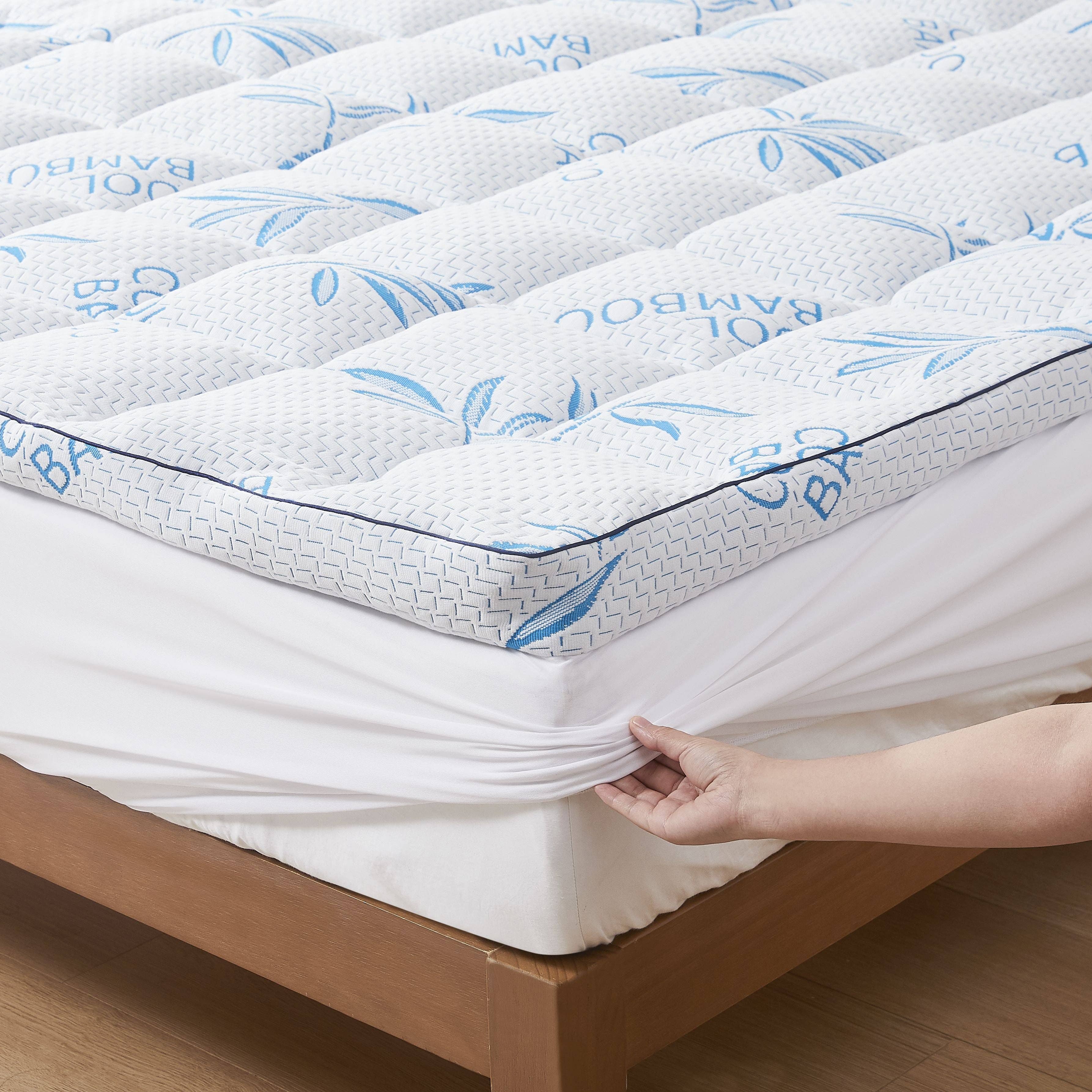 Okao Home Goods - Wholesale Mattress Pad/Protector - Bamboo Mattress Topper - Cool Bamboo Best Quality Quilted Comfort3