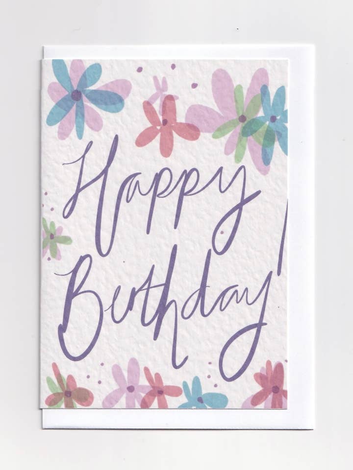 Carte de vœux Happy Birthday pour la vente par Jenny Robson Design