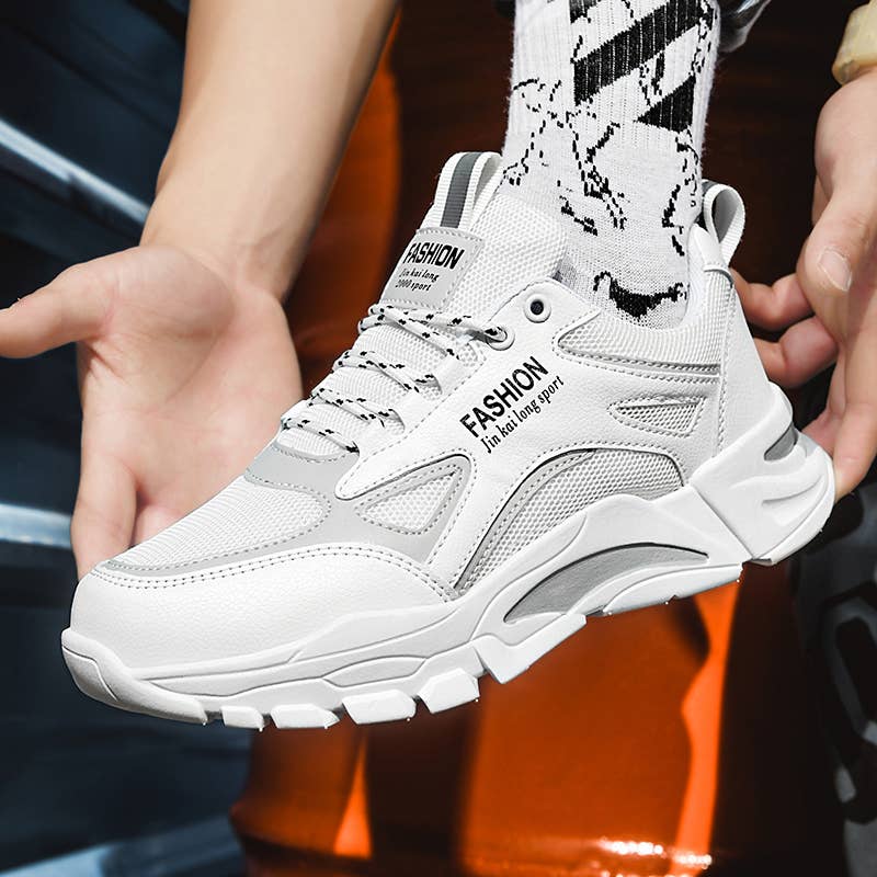 Calseosvic - Wholesale Lifestyle Sneakers - Men's - White Daddy Sports and Leisure Sneakers5