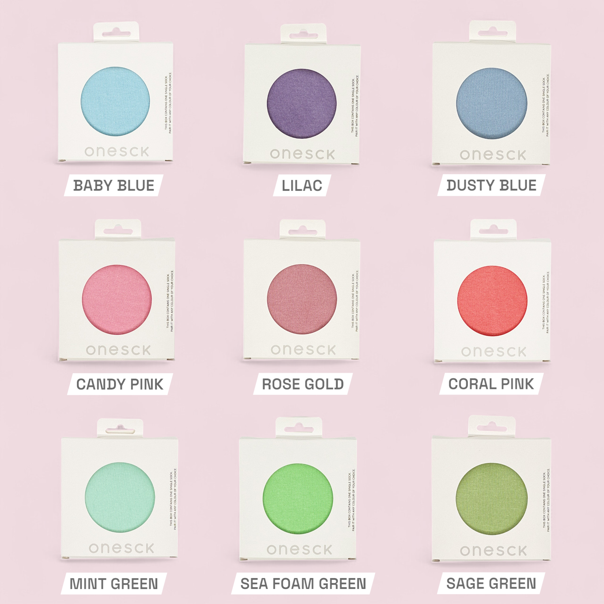 ONESCK – wholesale Strumpor - Dam – Pastellmix strumpor: Grossistkit med 90 strumpor1