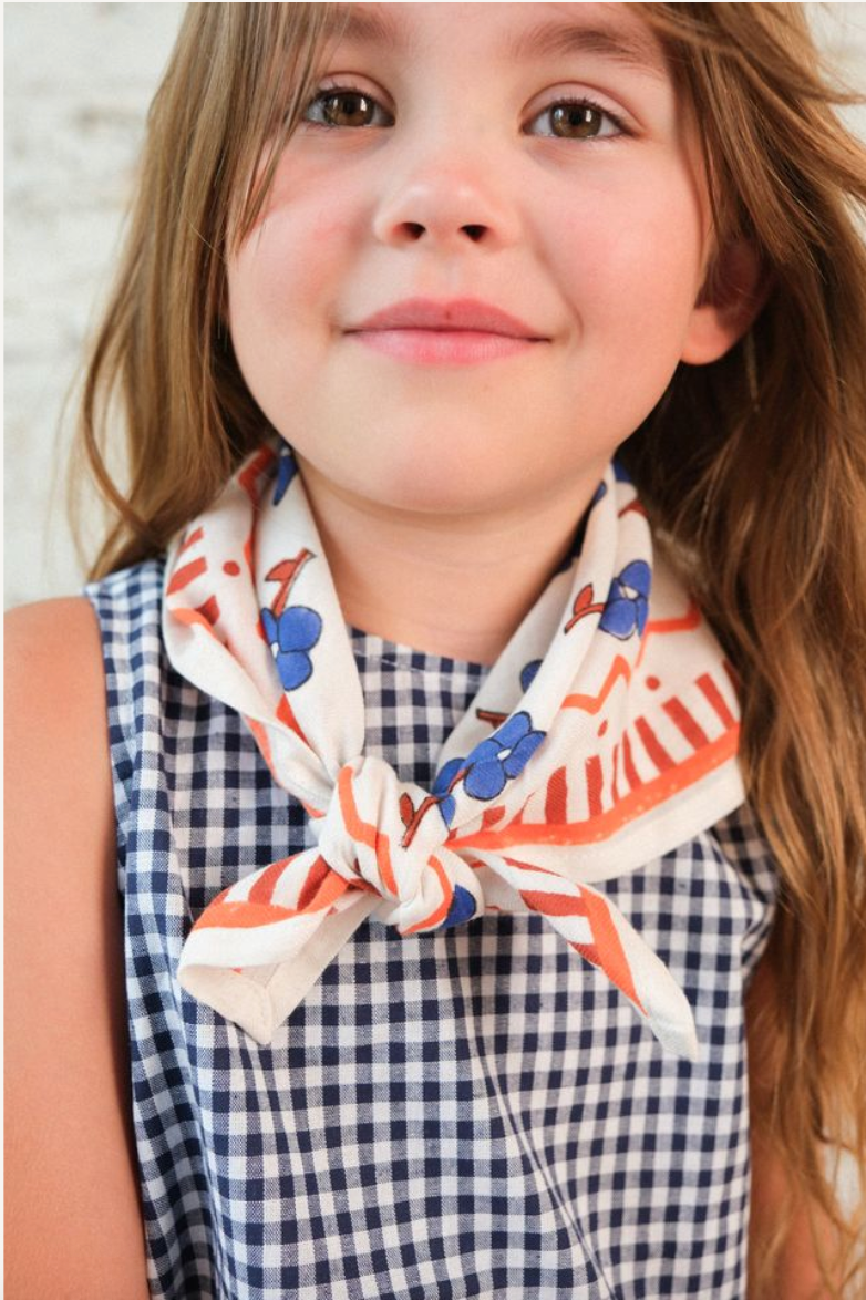 Maison Augustin - Wholesale Scarf - Kids - Baby Scarf Child Sky Bloom1