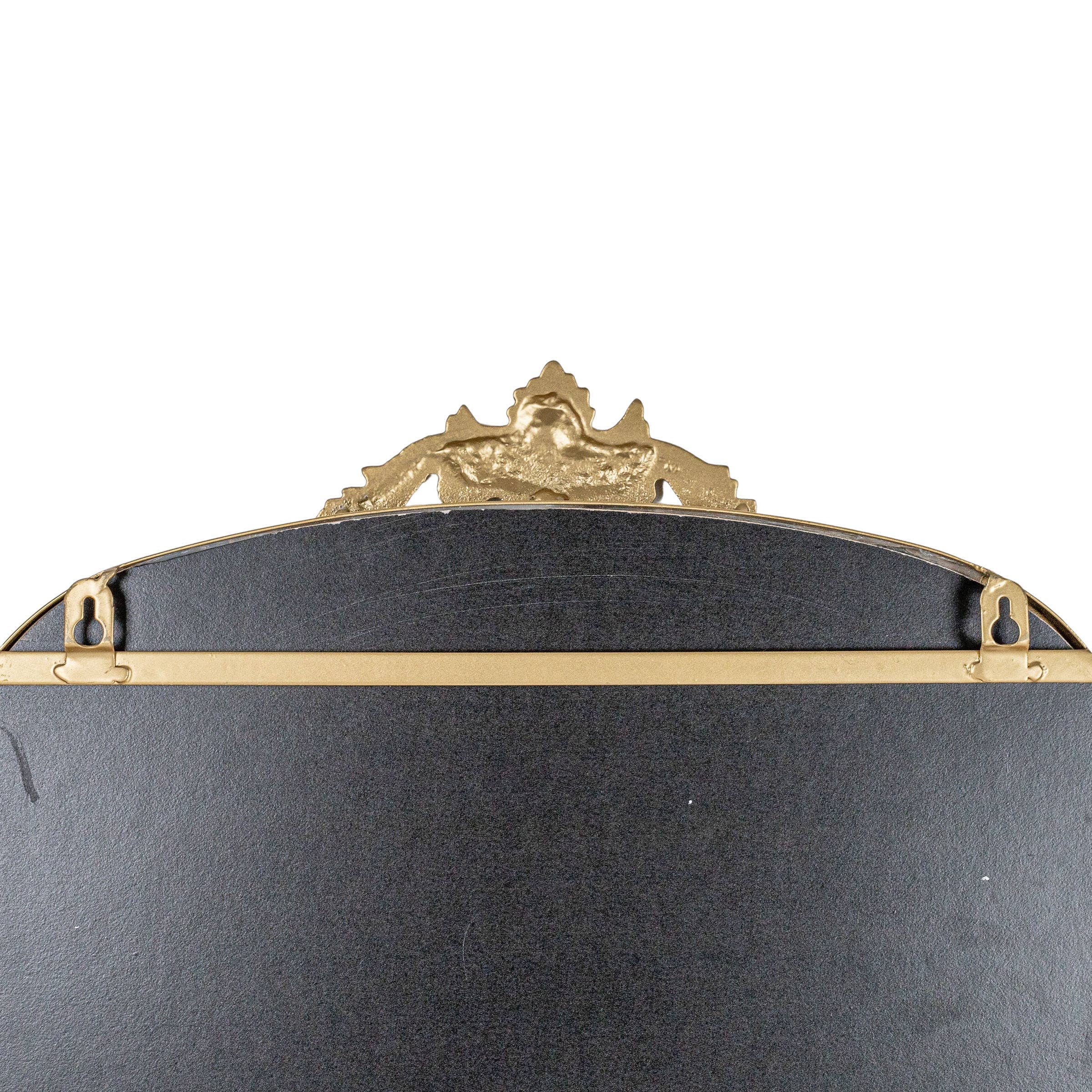 Foreside Home & Garden - Wholesale Wall Mirror - Aria Antique Vintage Brass Wall Mirror Metal4