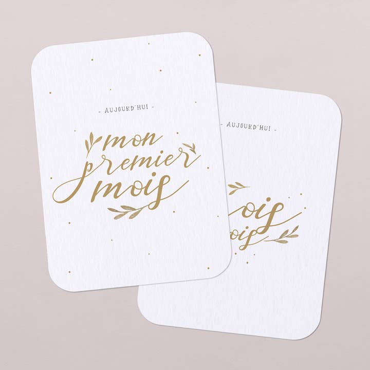 First year milestone cards - Lou for wholesale by Cotton Bird