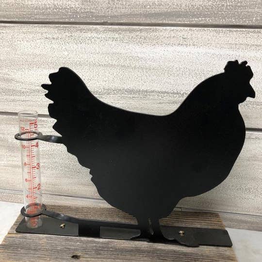 Steel Grace - Wholesale Outdoor Ornament/Decor - Chicken Rain Gauge