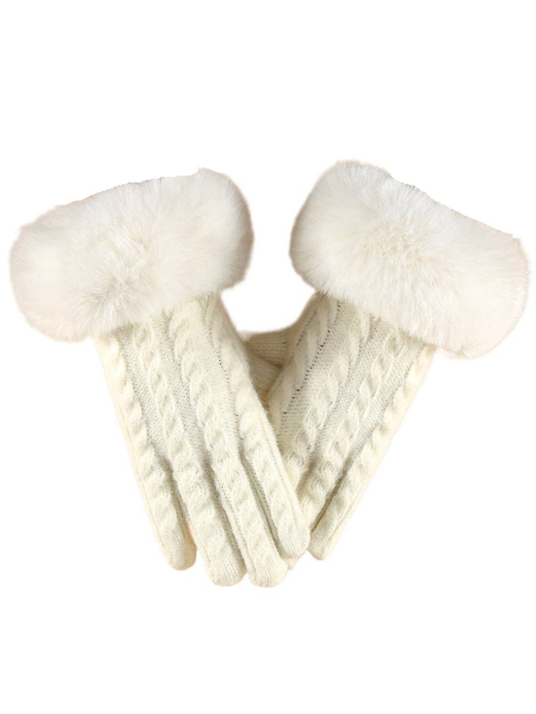 Funkyrel® Atzbranding Limited - Wholesale Gloves - Women's - Gloving - Elegant Gloves with Fur Cuff6