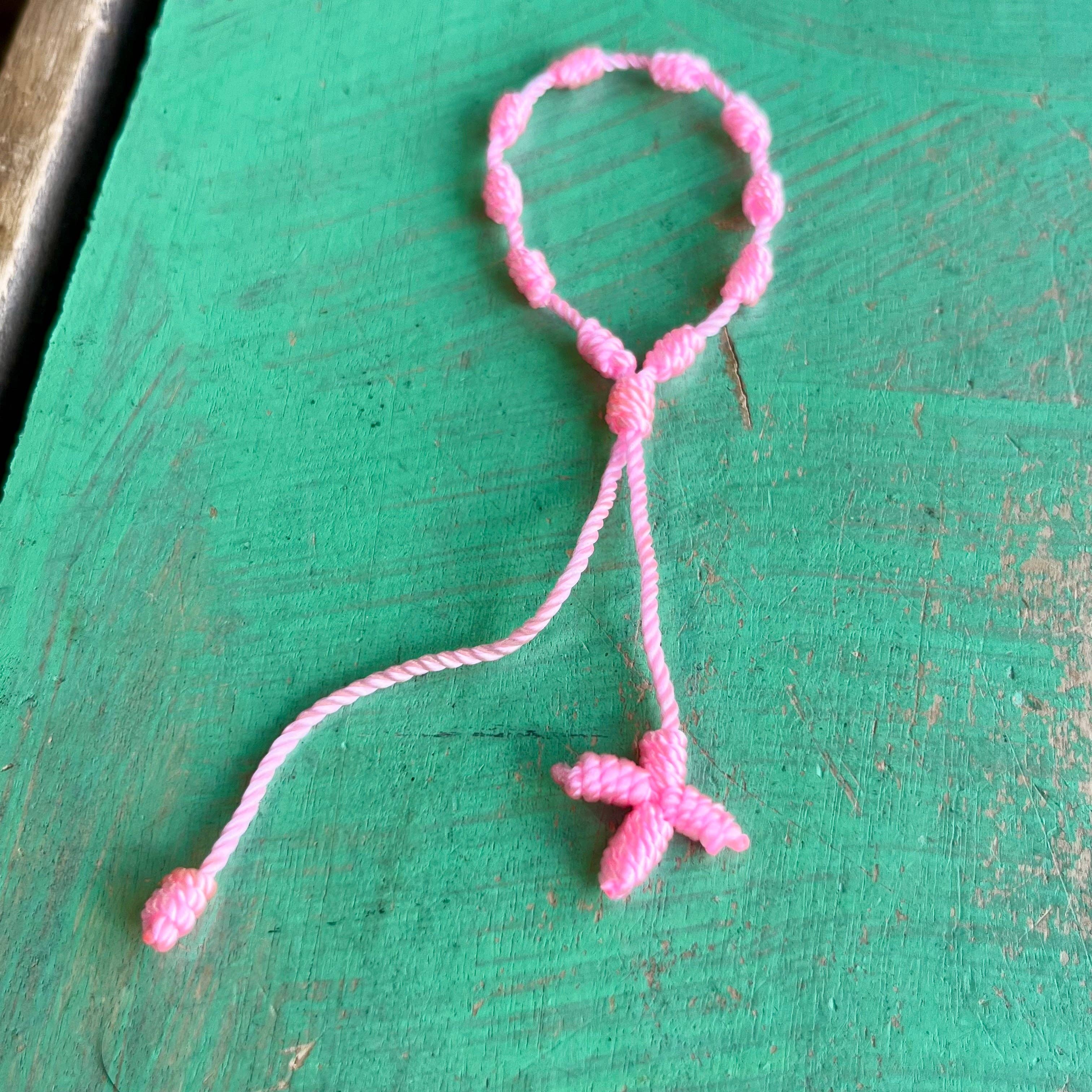 Love and Honor Jesus LLC - Wholesale Woven/Braided Bracelet - Knotted Cord Rosary Decade Adjustable Bracelet14