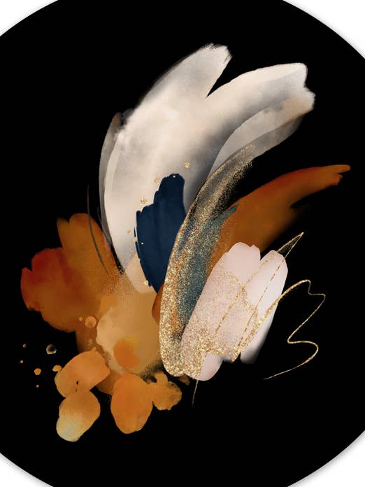 Muurcirkel abstrakt schwarz 2.0 für den Großhandel von Label2X B.V.