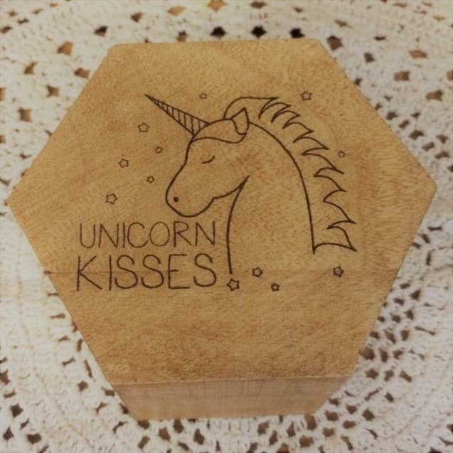 Cornish Whispers - Wholesale Jewelry Box/Organizer - Wooden Unicorn Trinket Box