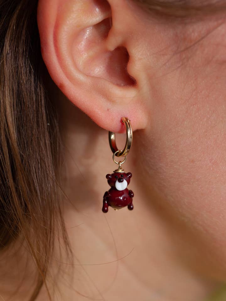 Teddy Bear Earrings for wholesale by Picnic Blanket