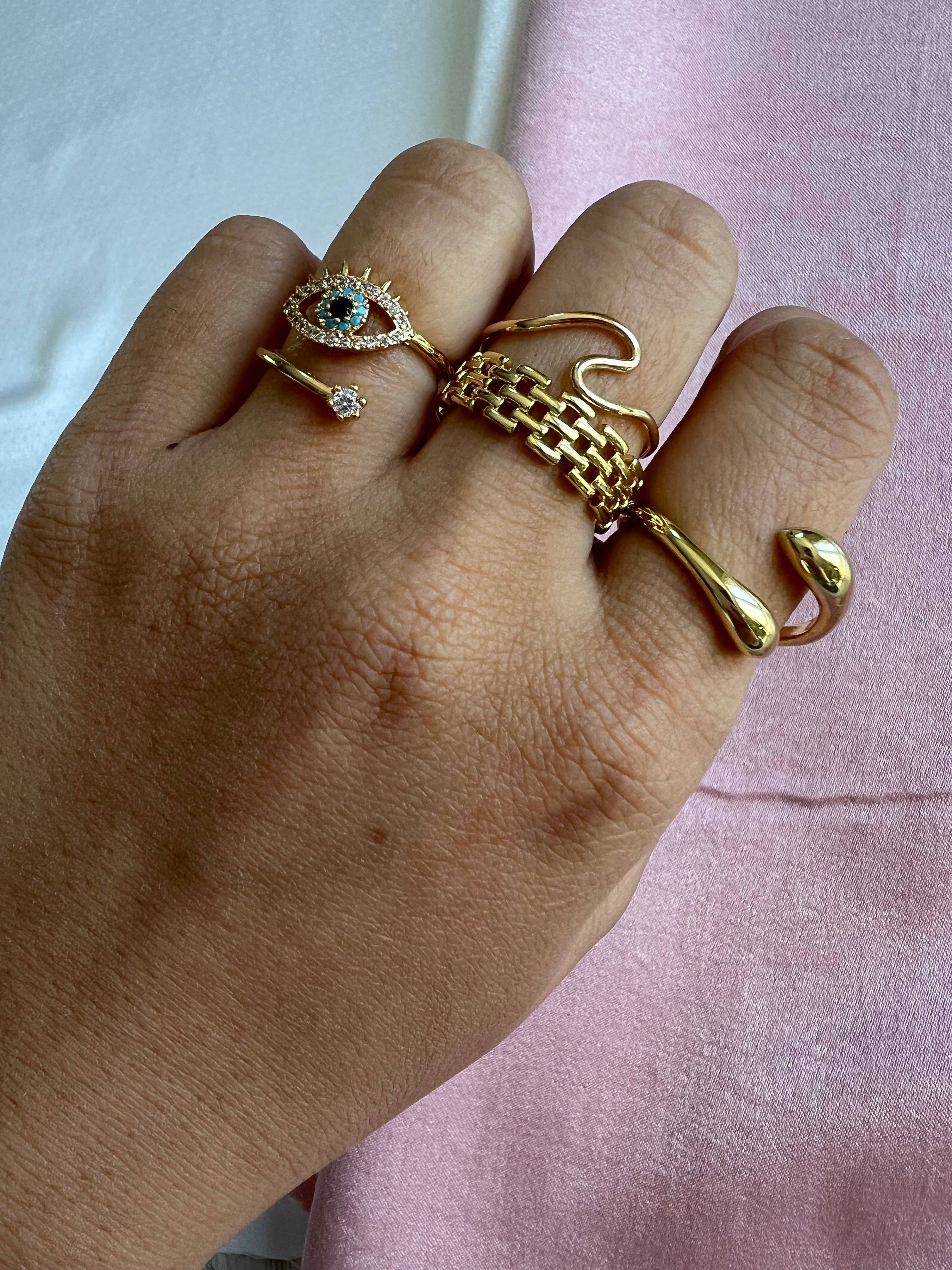 Starlite By J - Wholesale Cocktail/Statement Ring - Stefan Ring (blue)1