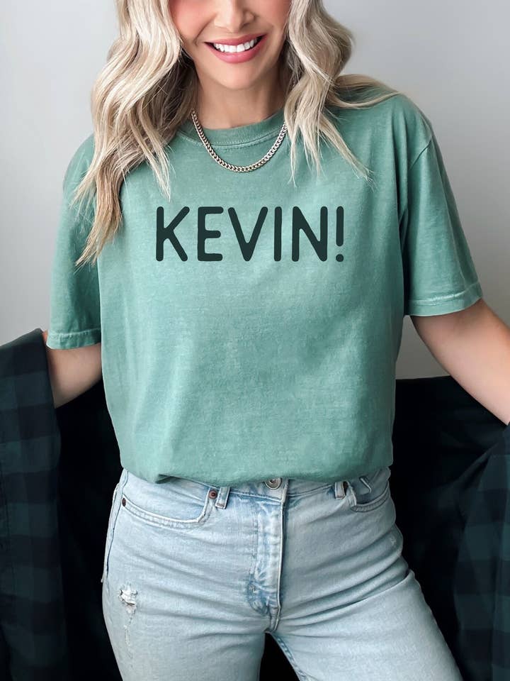 Mugsby - Wholesale Screen Printed T-Shirt - Women's - Funny Christmas Shirt Holiday Graphic Tee Kevin