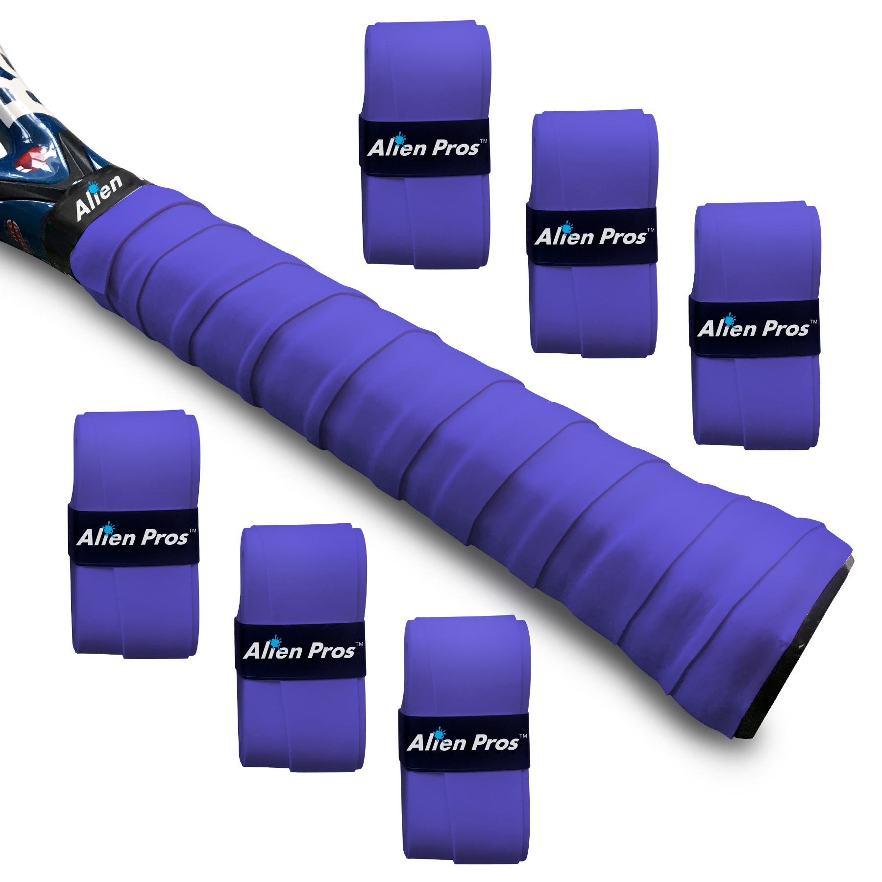 Alien Pros - Wholesale Sporting Accessories - [US] Alien Pros Tennis Racket Grip Tape Basic Dry (6 Grips)6