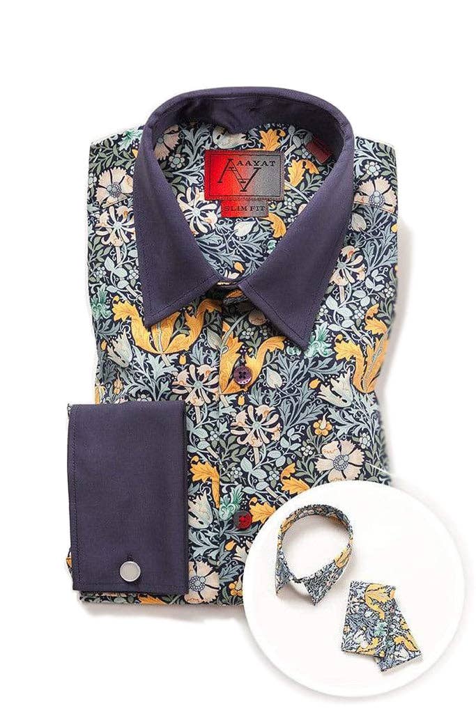 Aayat Menswear - Vendita all'ingrosso Camicia button down - Uomo - CAMICIE DA UOMO CON POLSINI FRANCESI7