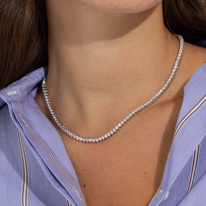 Loren Hope - Wholesale Link & Chain Necklace - Mercer Slider Tennis Necklace1