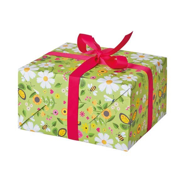 NRGW01 Groene Bloemrijke Cadeaupapier Vellen voor wholesale door Dyson Design