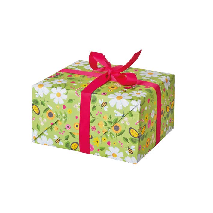 NRGW01 Green Floral Gift Wrap Sheets for wholesale by Dyson Design