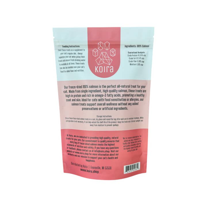 Koira - Wholesale Pet Treats - Cat - Freeze-Dried Salmon Cat Treats1