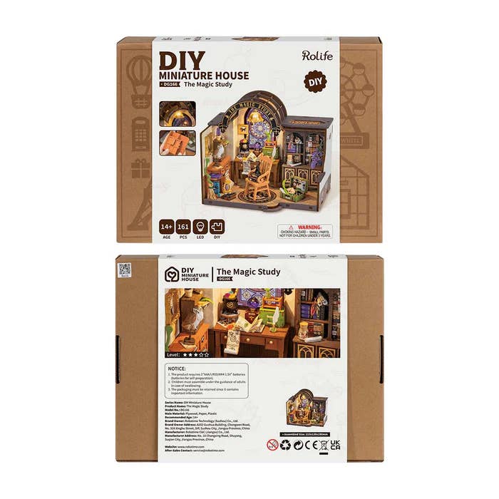 Robotime - Wholesale DIY Craft Kit - DG166 Rolife The Magic Study DIY Miniature House