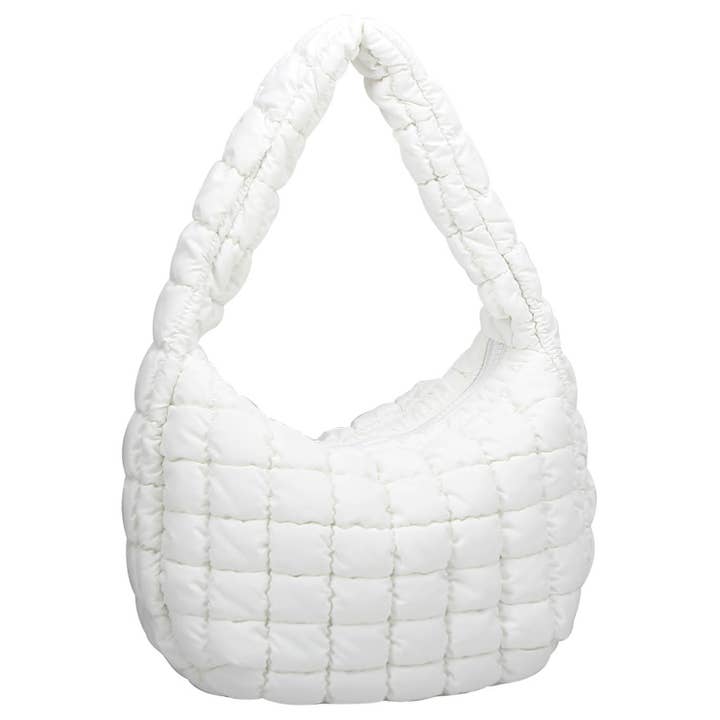 M&M HANDBAGS, LLC. - Wholesale Shoulder Bag - Women's - NQ131Â Puffy Quilted Nylon Shoulder bag
