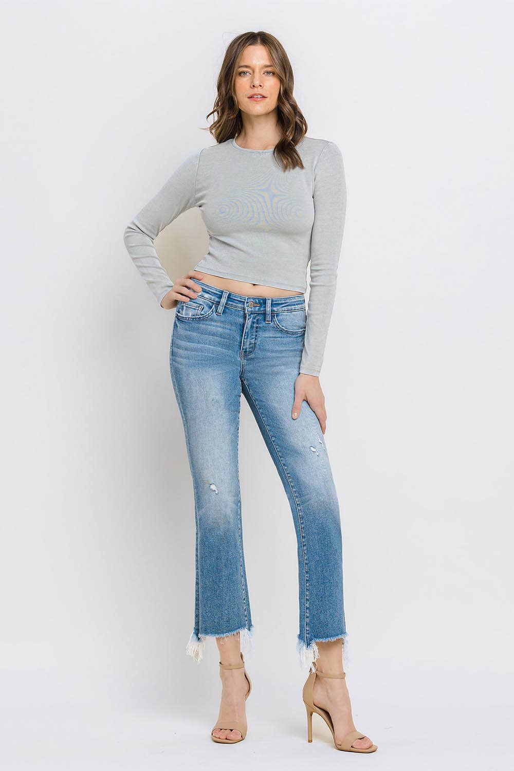 Ordinary People Mid Rise Skinny Jean by Flying Monkey – Polka Dots Boutique