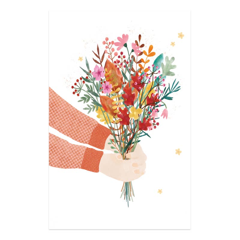 The Lemonbird - Wholesale Gift Tag - Mini card Flowers for you0