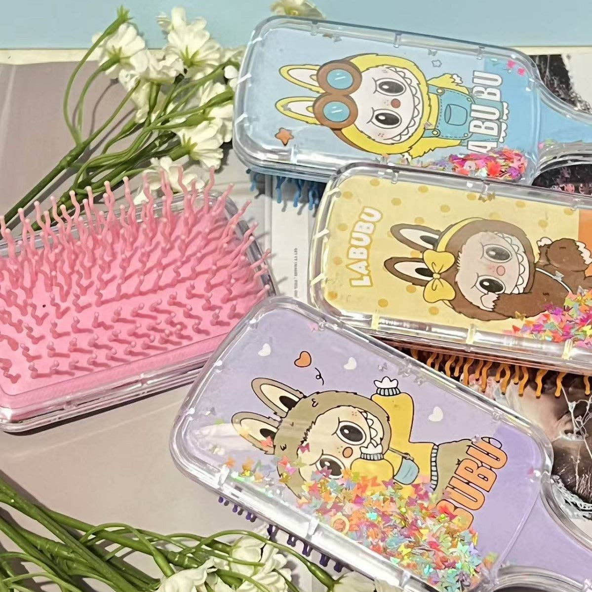 Auraquise - Wholesale Hair Brush/Comb - Kids & Baby - Girls Cushion  liquid sequins Hair Brush6