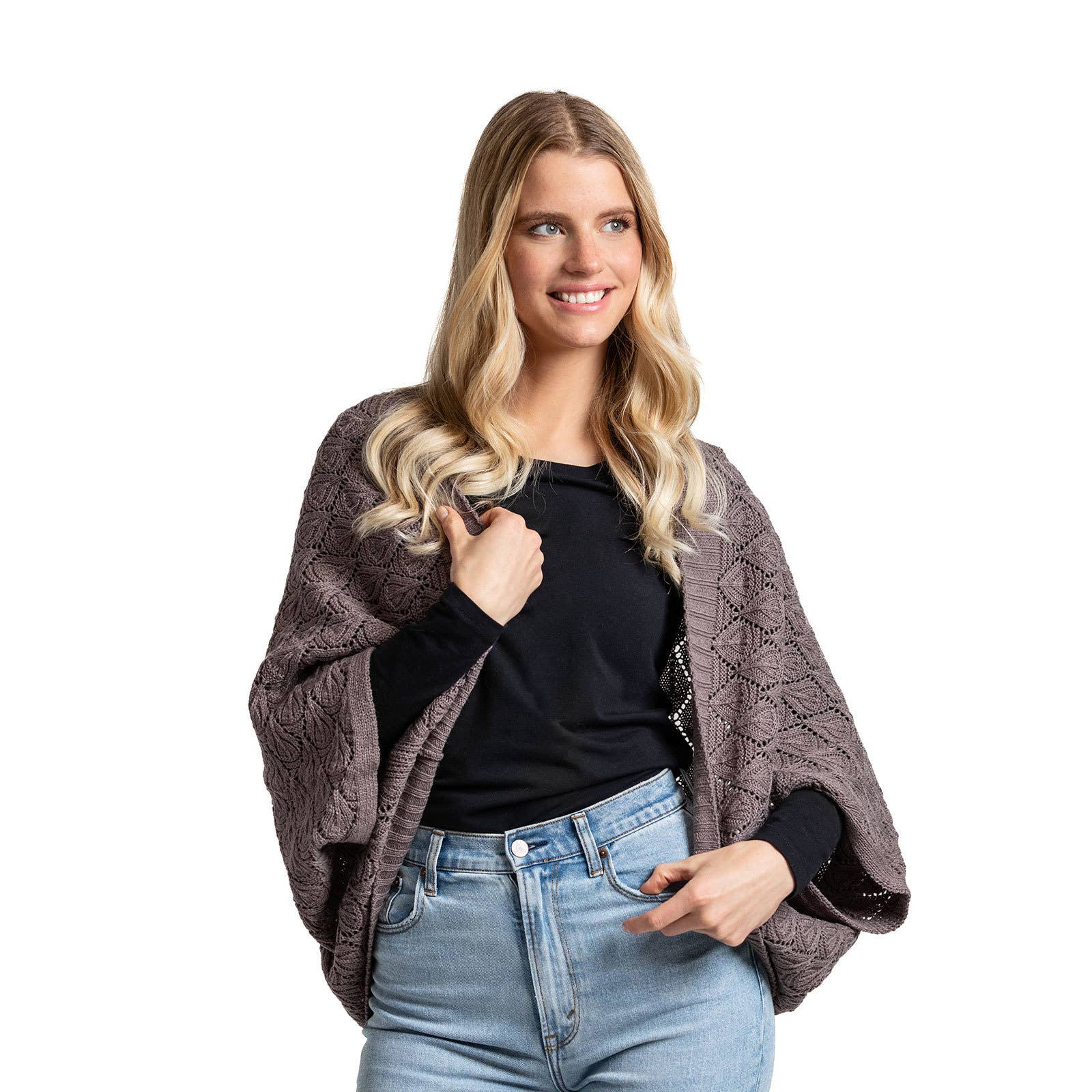 DM Merchandising - Wholesale Wrap - Women's - Britt's Knits Willow Convertible Shrug Open Stock1