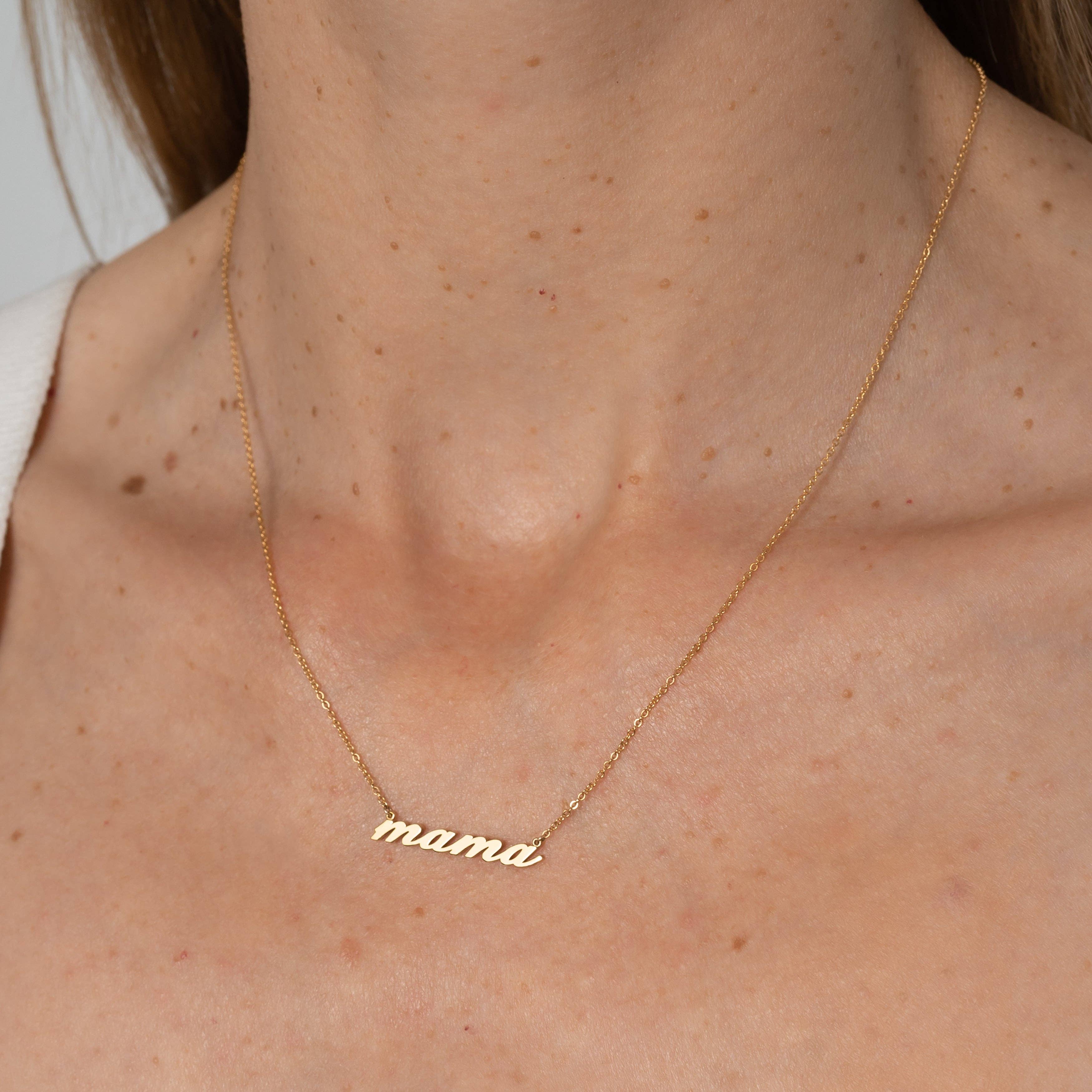 THATCH - Wholesale Pendant/Charm Necklace - Mama Script Necklace1